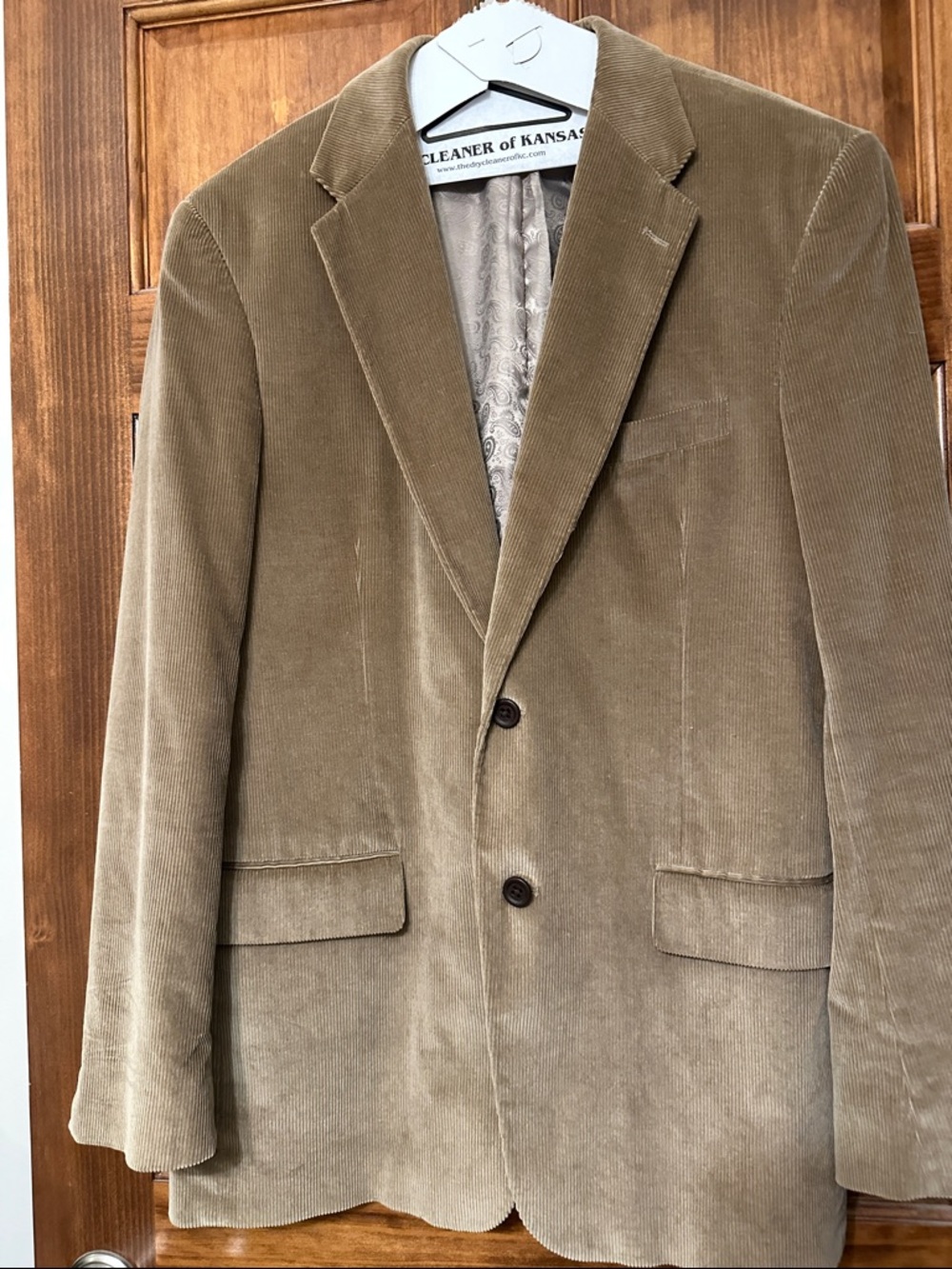 Stafford Men's Corduroy Sport Coat in Tan